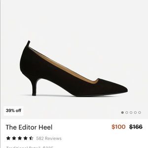 COPY - NWOT Everlane black Editor kitten heel siz…